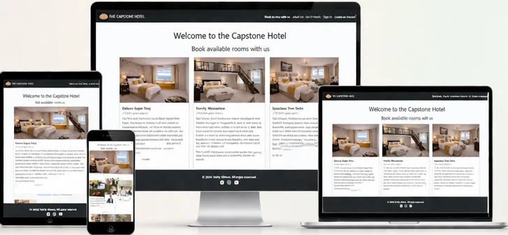 The Capstone Hotel website design and build