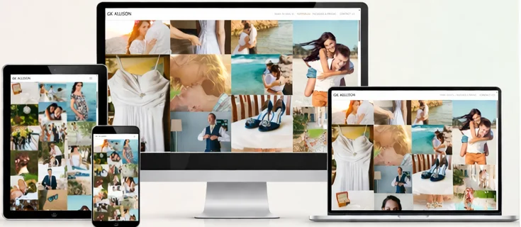 GK Allison Photography website design and build